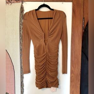 NWT long sleeve glitter bodycon dress